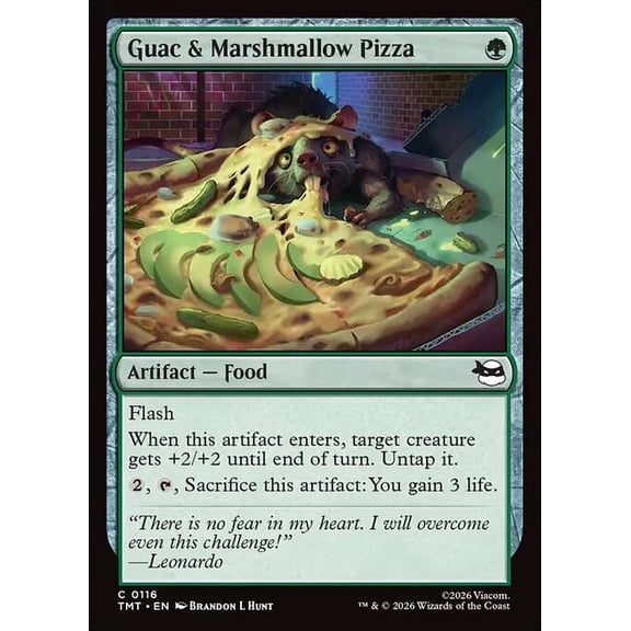 MtG Teenage Mutant Ninja Turtles Common Guac & Marshmallow Pizza #116