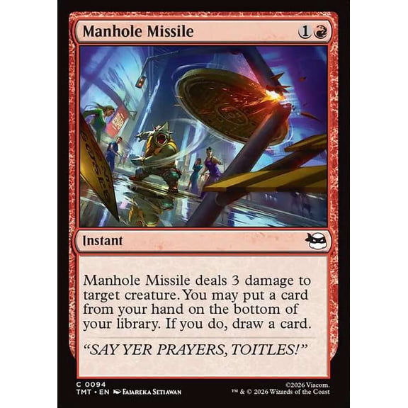 MtG Teenage Mutant Ninja Turtles Common Manhole Missile #94