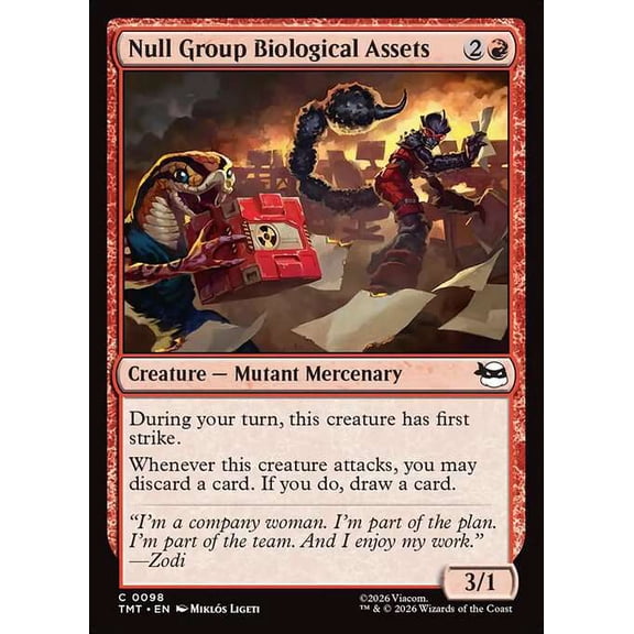 MtG Teenage Mutant Ninja Turtles Common Null Group Biological Assets #98