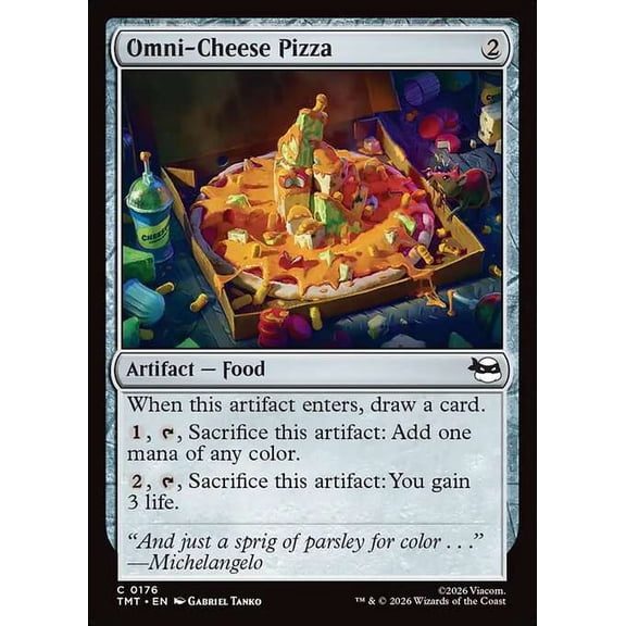 MtG Teenage Mutant Ninja Turtles Common Omni-Cheese Pizza #176