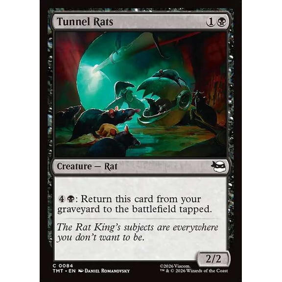 MtG Teenage Mutant Ninja Turtles Common Tunnel Rats #84