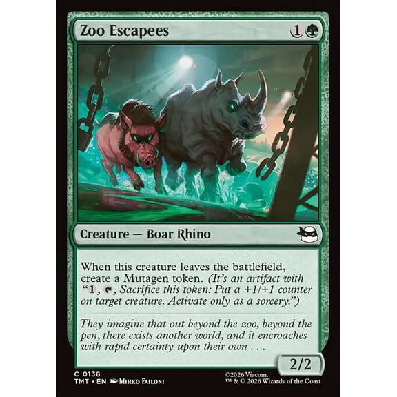 MtG Teenage Mutant Ninja Turtles Common Zoo Escapees #138