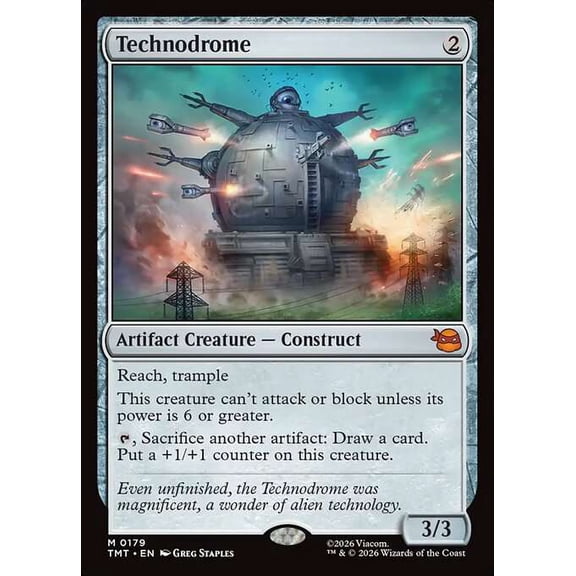 MtG Teenage Mutant Ninja Turtles Mythic Rare Technodrome #179