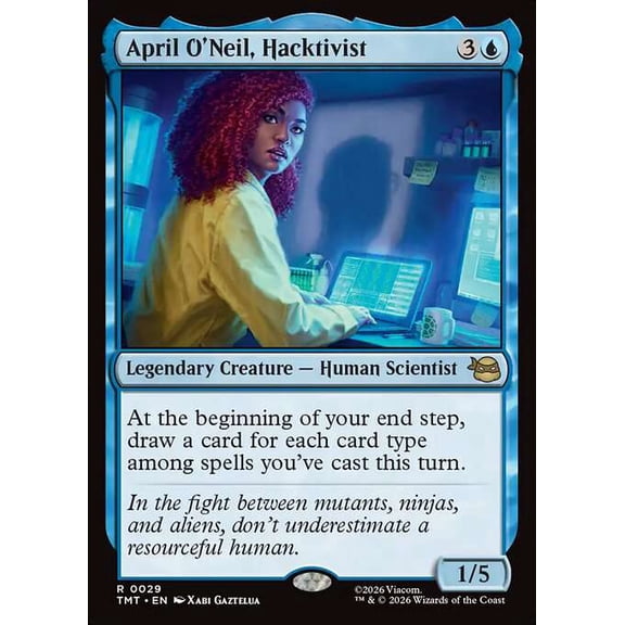 MtG Teenage Mutant Ninja Turtles Rare April O'Neil, Hacktivist #29