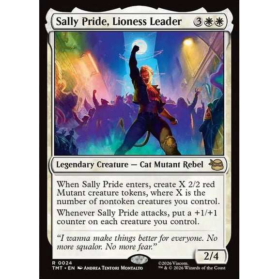 MtG Teenage Mutant Ninja Turtles Rare Sally Pride, Lioness Leader #24