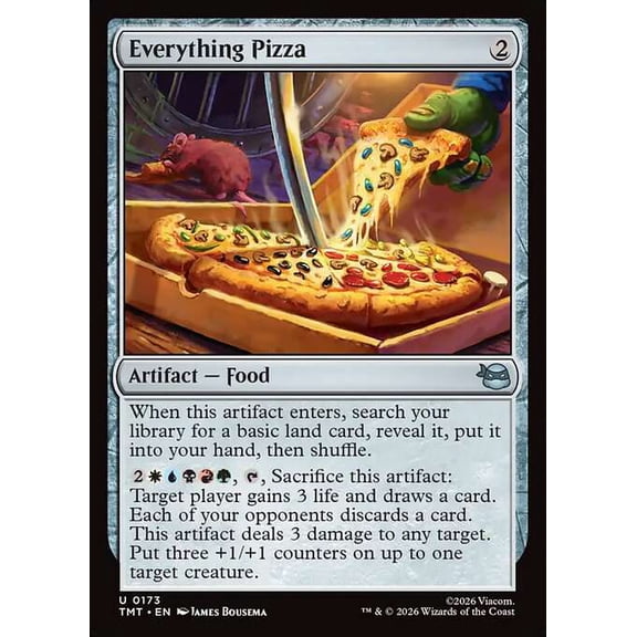 MtG Teenage Mutant Ninja Turtles Uncommon Everything Pizza #173