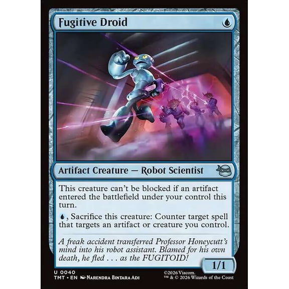 MtG Teenage Mutant Ninja Turtles Uncommon Fugitive Droid #40