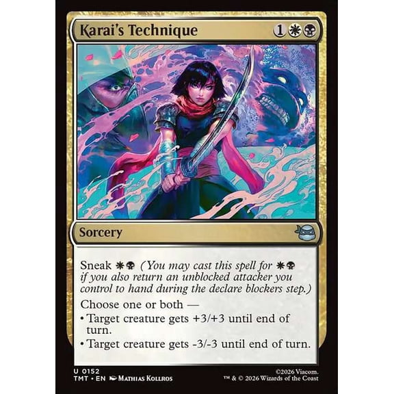 MtG Teenage Mutant Ninja Turtles Uncommon Karai's Technique #152