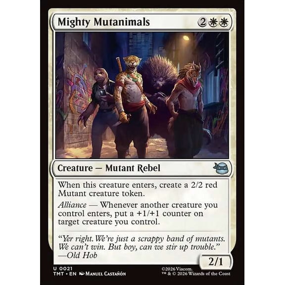 MtG Teenage Mutant Ninja Turtles Uncommon Mighty Mutanimals #21