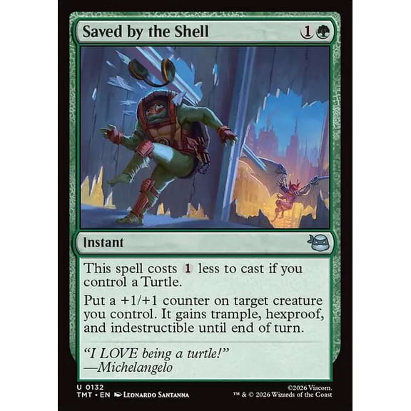 MtG Teenage Mutant Ninja Turtles Uncommon Saved by the Shell #132
