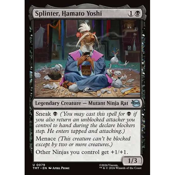 MtG Teenage Mutant Ninja Turtles Uncommon Splinter, Hamato Yoshi #79