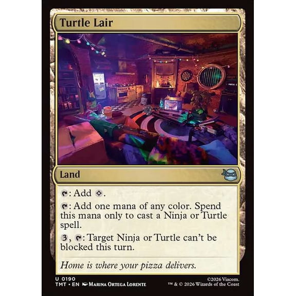 MtG Teenage Mutant Ninja Turtles Uncommon Turtle Lair #190