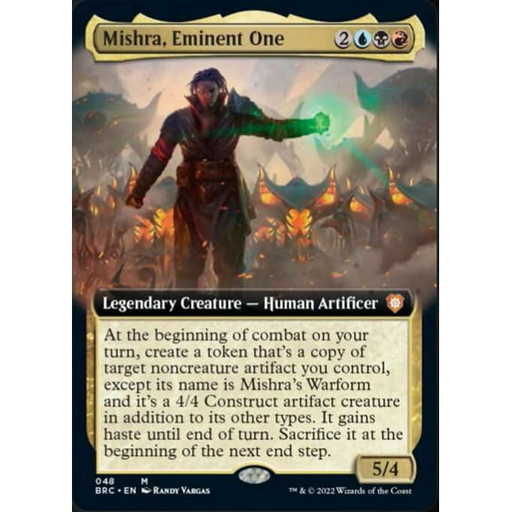 MtG The Brothers' War Commander Mythic Rare Mishra, Eminent One (Extended Art)
