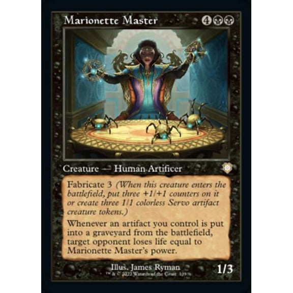 MtG The Brothers' War Commander Rare Marionette Master [Old-Frame Bonus Sheet] #109