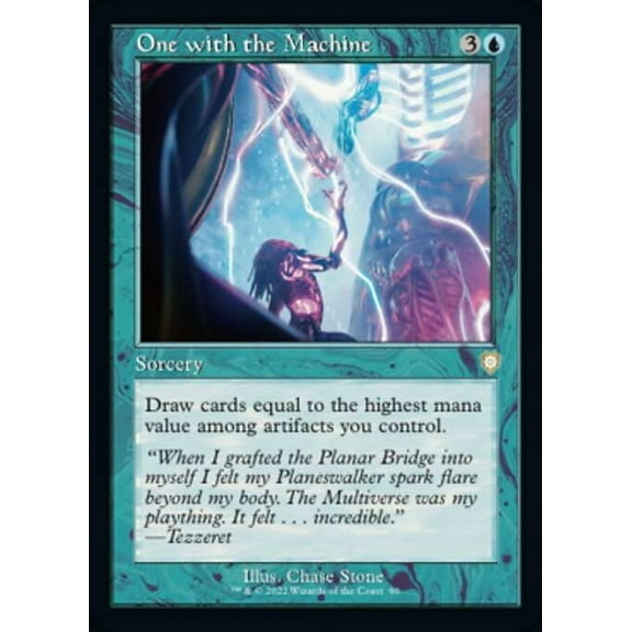 MtG The Brothers' War Commander Rare One with the Machine (Old-Frame Bonus Sheet) #90