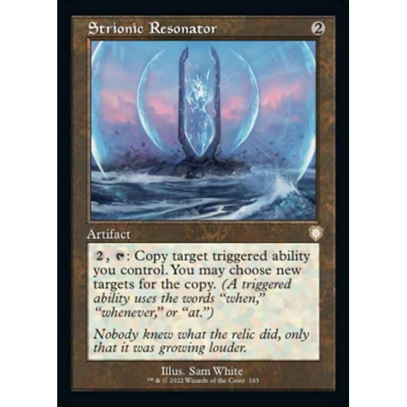 MtG The Brothers' War Commander Rare Strionic Resonator [Old-Frame Bonus Sheet] #165
