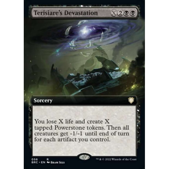 MtG The Brothers' War Commander Rare Terisiare's Devastation (Extended Art) #56