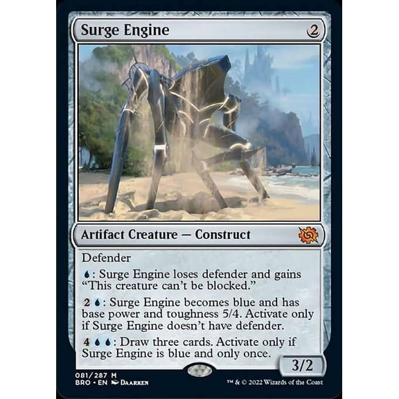 MtG The Brothers' War Mythic Rare Surge Engine #81