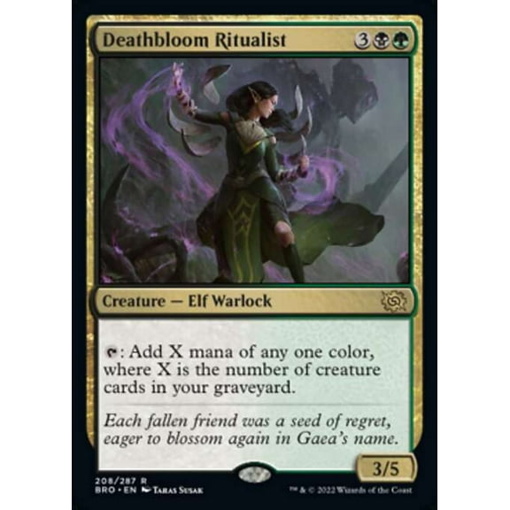 MtG The Brothers' War Rare Deathbloom Ritualist #208