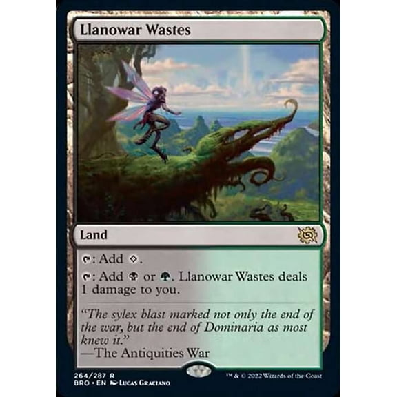 MtG The Brothers' War Rare Llanowar Wastes #264