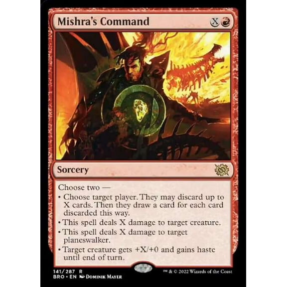 MtG The Brothers' War Rare Mishra's Command #141