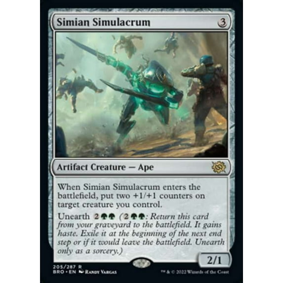 MtG The Brothers' War Rare Simian Simulacrum #205