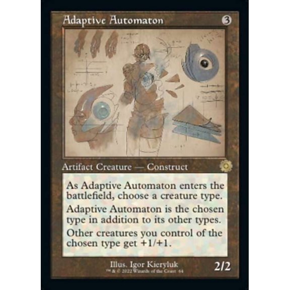 MtG The Brothers' War Retro Artifacts Rare Adaptive Automaton [Retro Schematic] #64