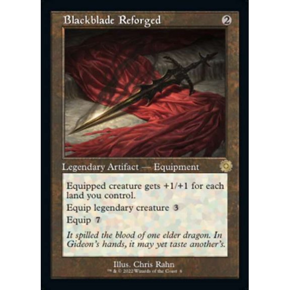 MtG The Brothers' War Retro Artifacts Rare Blackblade Reforged (Retro Frame) #6