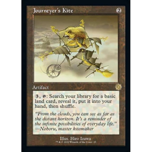 MtG The Brothers' War Retro Artifacts Rare Journeyer's Kite (Retro Frame FOIL) #25