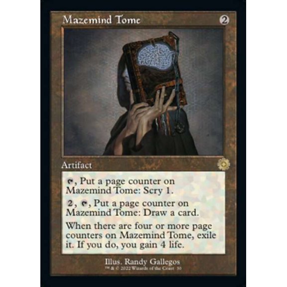 MtG The Brothers' War Retro Artifacts Rare Mazemind Tome [Retro Frame] #30