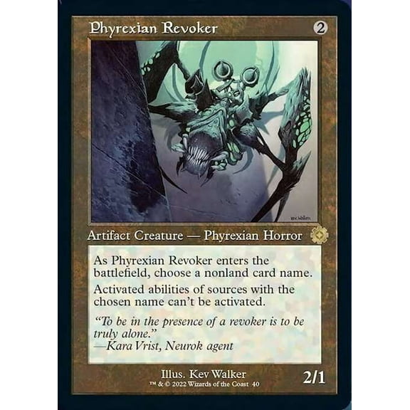 MtG The Brothers' War Retro Artifacts Rare Phyrexian Revoker [Retro Frame] #40