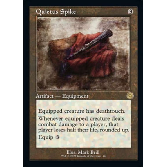 MtG The Brothers' War Retro Artifacts Rare Quietus Spike [Retro Frame FOIL] #46