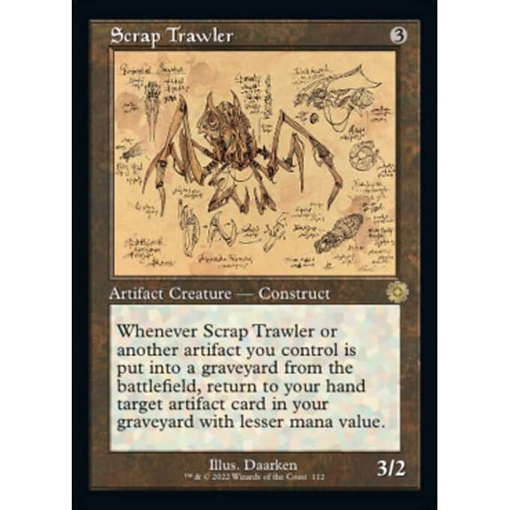 MtG The Brothers' War Retro Artifacts Rare Scrap Trawler [Retro Schematic] #112