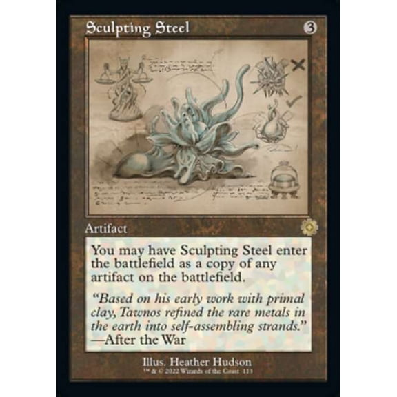 MtG The Brothers' War Retro Artifacts Rare Sculpting Steel [Retro Schematic] #113