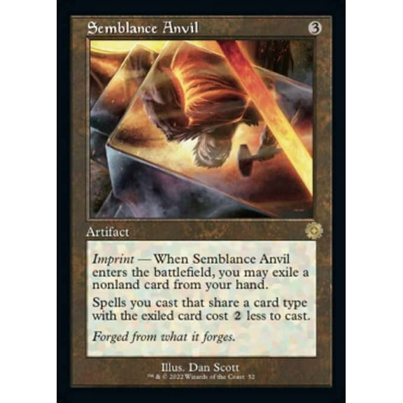 MtG The Brothers' War Retro Artifacts Rare Semblance Anvil (Retro Frame) #52