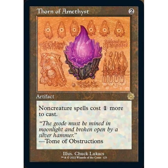 MtG The Brothers' War Retro Artifacts Rare Thorn of Amethyst (Retro Schematic) #123