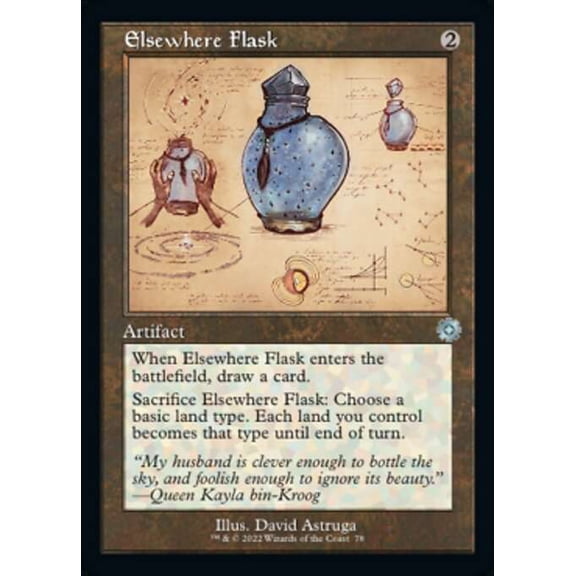 MtG The Brothers' War Retro Artifacts Uncommon Elsewhere Flask [Retro Schematic FOIL] #78