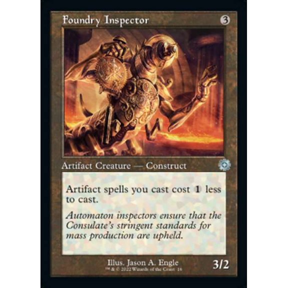 MtG The Brothers' War Retro Artifacts Uncommon Foundry Inspector [Retro Frame] #16