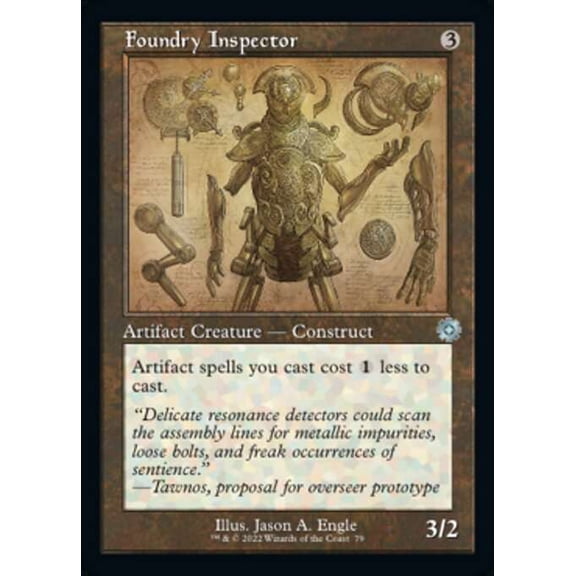 MtG The Brothers' War Retro Artifacts Uncommon Foundry Inspector [Retro Schematic] #79