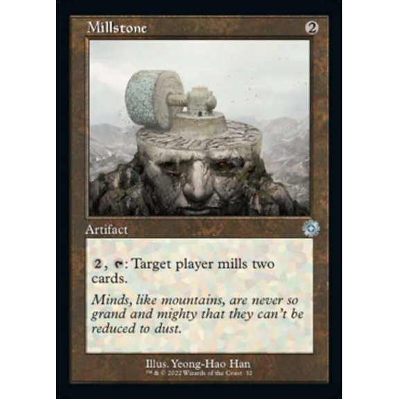 MtG The Brothers' War Retro Artifacts Uncommon Millstone (Retro Frame FOIL) #32