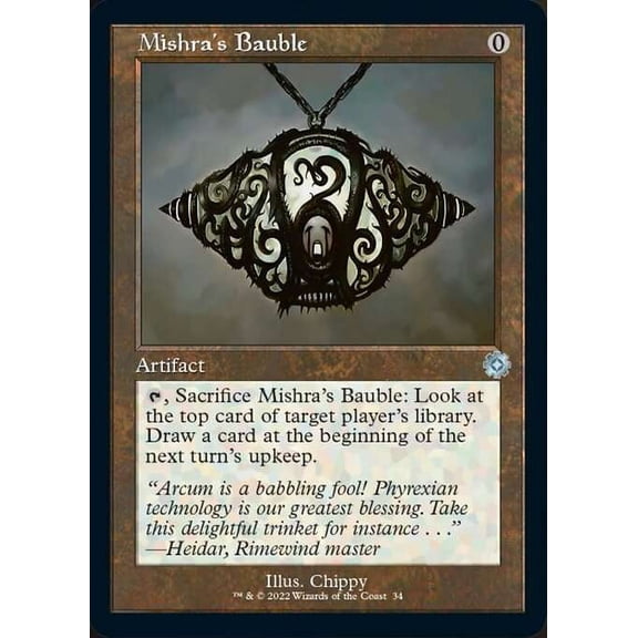 MtG The Brothers' War Retro Artifacts Uncommon Mishra's Bauble (Retro Frame FOIL) #34