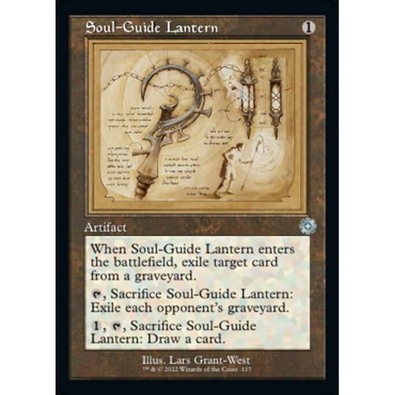 MtG The Brothers' War Retro Artifacts Uncommon Soul-Guide Lantern [Retro Schematic] #117