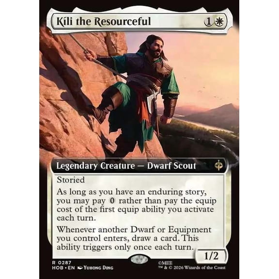 MtG The Hobbit Rare Kli the Resourceful [Extended Art] #287