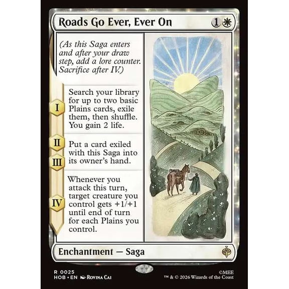 MtG The Hobbit Rare Roads Go Ever, Ever On #25