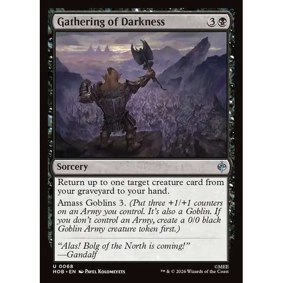 MtG The Hobbit Uncommon Gathering of Darkness #68
