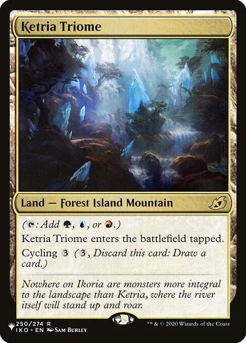 MtG The List Rare Ketria Triome (Ikoria: Lair of Behemoths) #IKO-250 -  Walmart.com