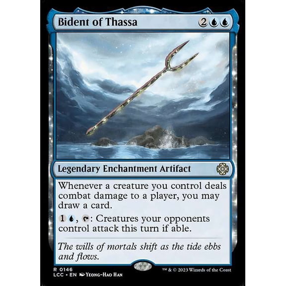 MtG The Lost Caverns of Ixalan Commander Rare Bident of Thassa #146