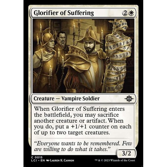 MtG The Lost Caverns of Ixalan Common Glorifier of Suffering #15