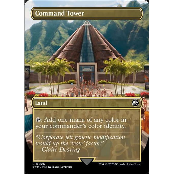 MtG The Lost Caverns of Ixalan Jurassic World Collection Common Command Tower // Command Tower [Reversible] #26