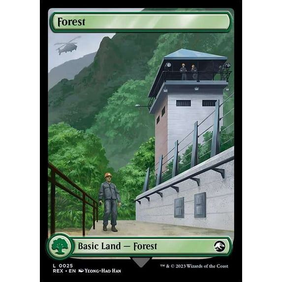 MtG The Lost Caverns of Ixalan Jurassic World Collection Common Forest // Forest (Reversible) #25